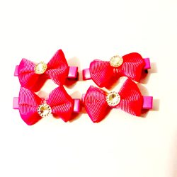Mini Ribbon Bow Clips