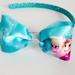 Disney Frozen Anna and Elsa Blue Headband Bow