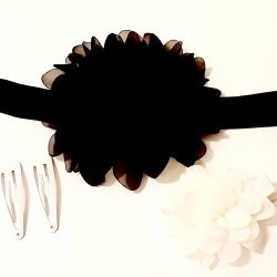 4 Pcs Chiffon Headband, Flower Soft Hair Clip, Metal Hair Clip Set