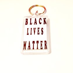 BLM Text Keychain